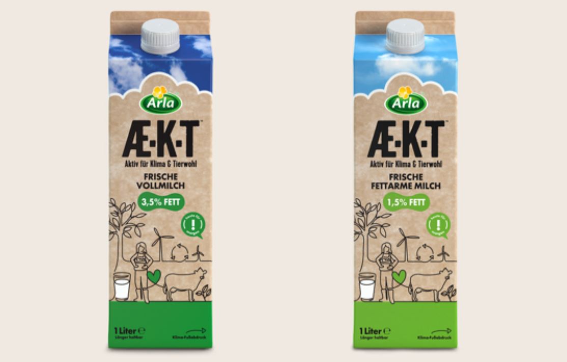 Arla Foods porta sugli scaffali tedeschi “Æ. KT” latte fresco “attivo per il clima e il benessere degli animali”