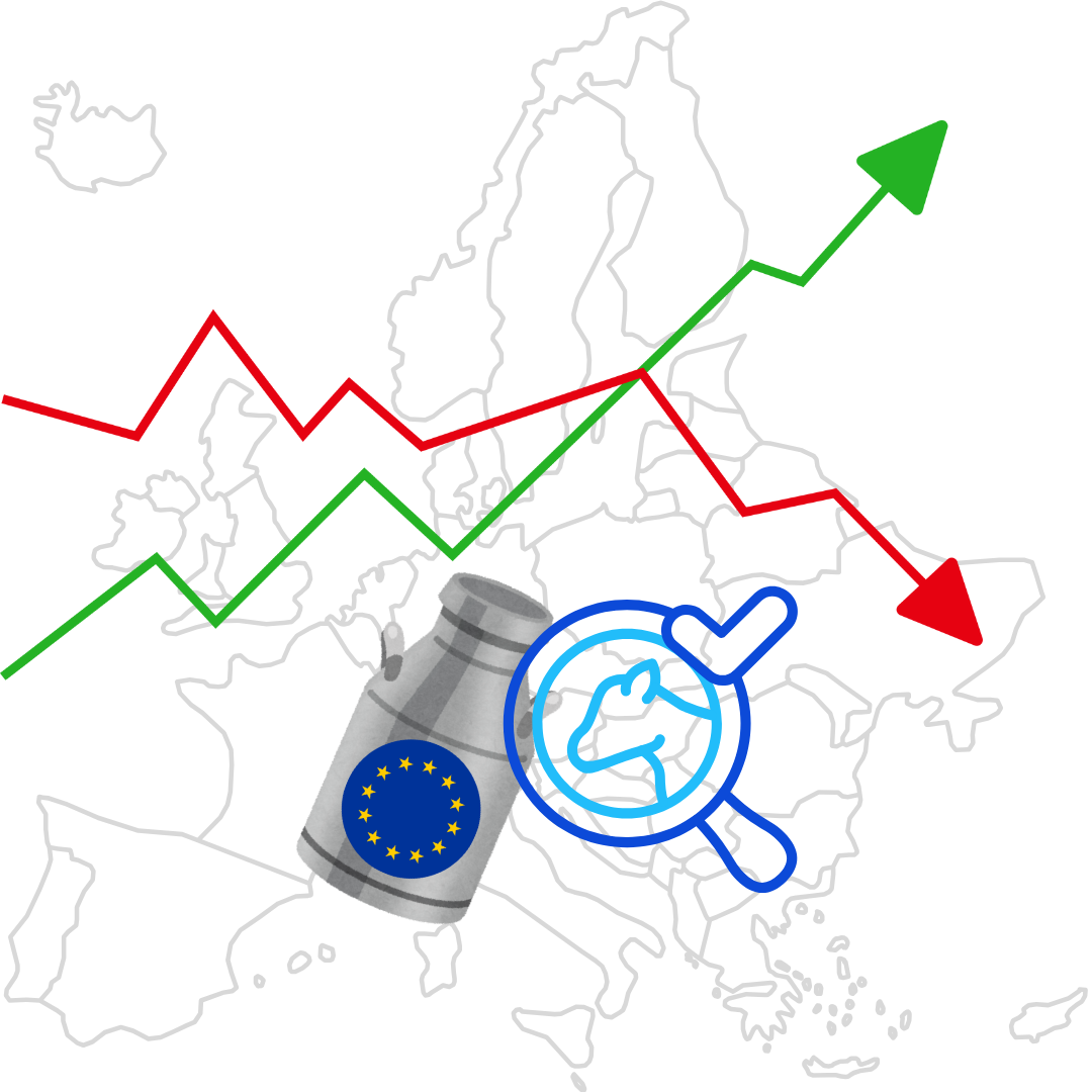 Prezzi latte alla stalla: il confronto tra i big player in Europa e nel Mondo – luglio 2025