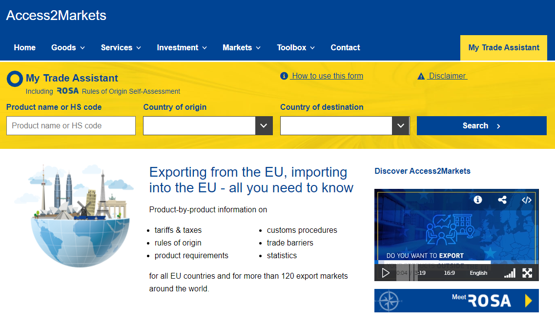 Online il nuovo portale UE per favorire l'export delle imprese