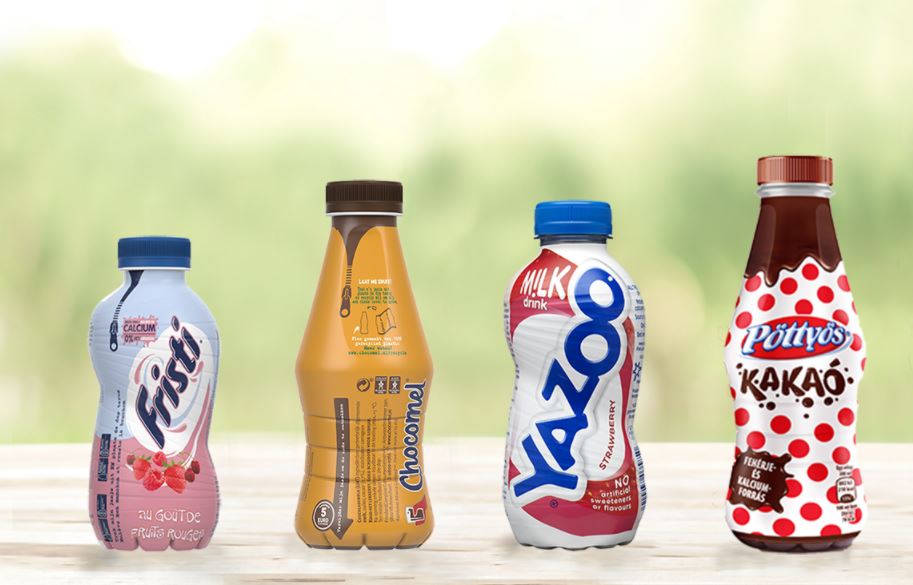 FrieslandCampina, nuove bottiglie in PET riciclato al 100%